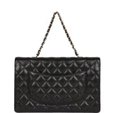 Chanel Fantasy Pearls Large Evening Flap Bag Black Lambskin Light Gold Hardware