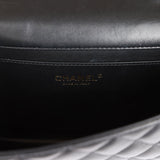 Chanel Fantasy Pearls Large Evening Flap Bag Black Lambskin Light Gold Hardware