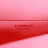 Chanel Medium Boy Bag Pink Chevron Caviar Light Gold Hardware