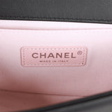 Chanel Small Boy Bag Black Calfskin and Pearl Silver Hardware