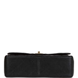 Chanel Jumbo Classic Double Flap Bag Black Caviar Gold Hardware