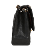Chanel Jumbo Classic Double Flap Bag Black Caviar Gold Hardware