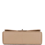 Chanel Jumbo Classic Double Flap Bag Dark Beige Caviar Gold Hardware