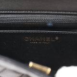 Chanel Mini Square Flap Bag Black Lambskin Light Gold Hardware