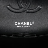 Chanel Medium Classic Double Flap Bag Black Velvet Ruthenium Hardware