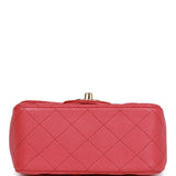 Chanel Mini Square Flap Bag Pink Caviar Gold Hardware
