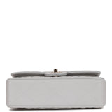 Chanel bag Small Classic Double Flap Grey Caviar Light Gold Hardware
