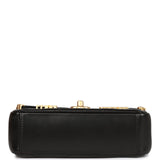 Chanel Monaco Mini Flap Bag Black Lambskin Antique Gold Hardware