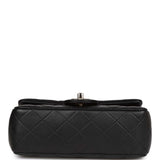 Chanel Pearl Crush Mini Rectangular Flap Bag Black Lambskin Light Gold Hardware