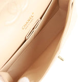Chanel Medium Classic Double Flap Bag Beige Caviar Gold Hardware
