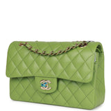 Chanel bag Small Classic Double Flap Green Caviar Light Gold Hardware