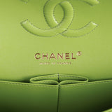 Chanel bag Small Classic Double Flap Green Caviar Light Gold Hardware