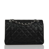 Chanel bag Small Classic Double Flap Black Caviar Silver Hardware