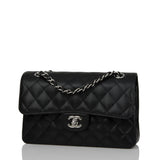 Chanel bag Small Classic Double Flap Black Caviar Silver Hardware