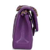 Chanel bag Small Classic Double Flap Purple Caviar Light Gold Hardware