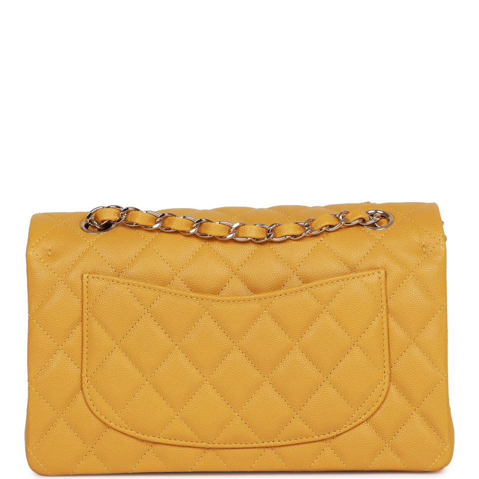 Chanel bag Small Classic Double Flap Yellow Caviar Light Gold Hardware