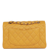 Chanel bag Small Classic Double Flap Yellow Caviar Light Gold Hardware
