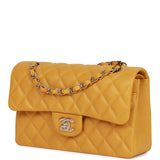 Chanel bag Small Classic Double Flap Yellow Caviar Light Gold Hardware