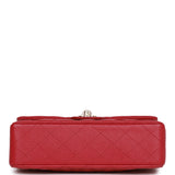 Chanel bag Small Classic Double Flap Dark Pink Caviar Light Gold Hardware