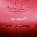 Chanel bag Small Classic Double Flap Dark Pink Caviar Light Gold Hardware
