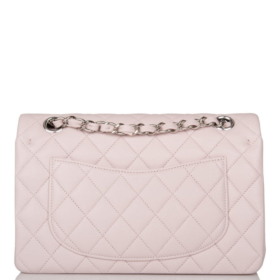 Chanel bag Small Classic Double Flap Bag Light Purple Lambskin Silver Hardware