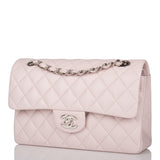 Chanel bag Small Classic Double Flap Bag Light Purple Lambskin Silver Hardware
