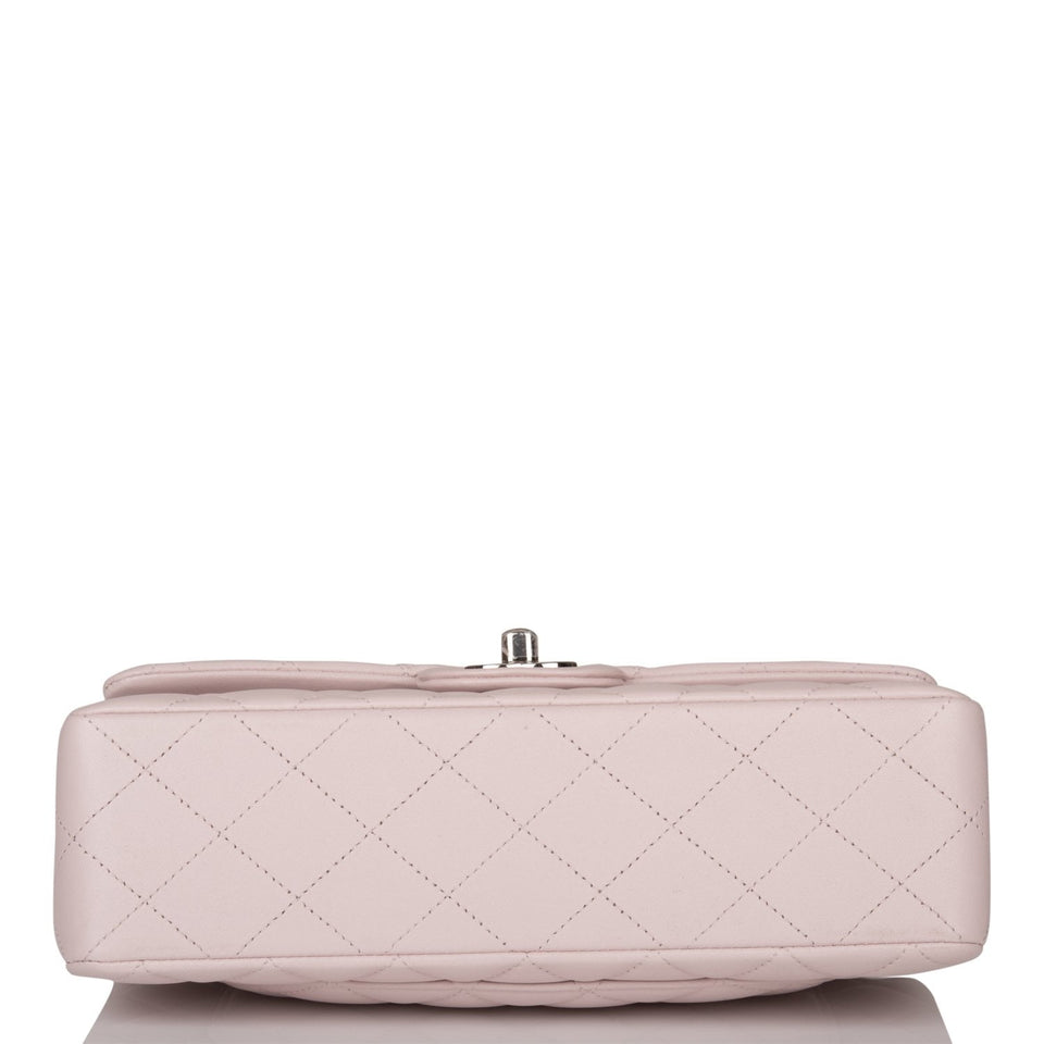 Chanel bag Small Classic Double Flap Bag Light Purple Lambskin Silver Hardware