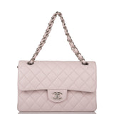 Chanel bag Small Classic Double Flap Bag Light Purple Lambskin Silver Hardware