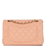 Chanel bag Small Classic Double Flap Peach Lambskin Light Gold Hardware