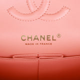 Chanel bag Small Classic Double Flap Pink Lambskin Light Gold Hardware