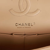 Chanel Small Classic Double Flap Bag Beige Caviar Gold Hardware
