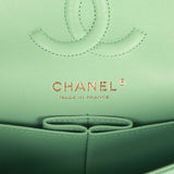 Chanel bagSmall Classic Double Flap Green Caviar Light Gold Hardware