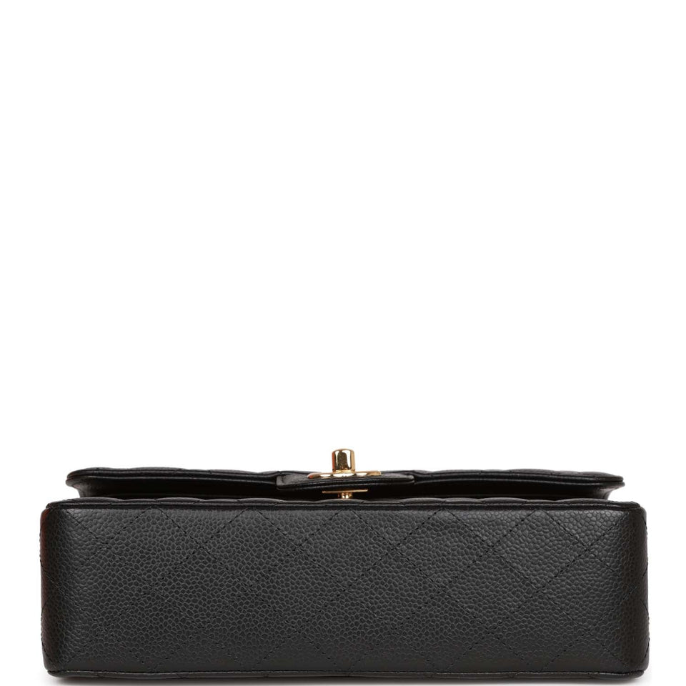 Chanel bag Small Classic Double Flap Black Caviar Gold Hardware