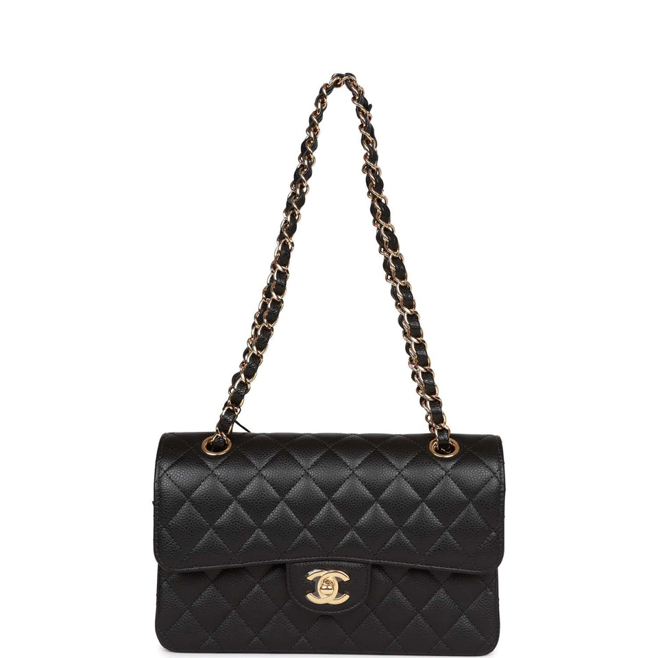 Chanel bag Small Classic Double Flap Black Caviar Gold Hardware