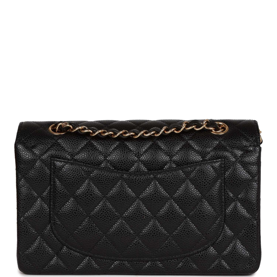 Chanel bag Small Classic Double Flap Black Caviar Gold Hardware