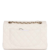 Chanel bag Small Classic Double Flap Bag White Caviar Light Gold Hardware