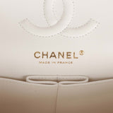 Chanel bag Small Classic Double Flap Bag White Caviar Light Gold Hardware