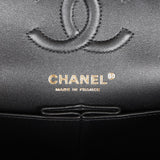 Chanel a bag Small Classic Double Flap Bag Black Lambskin Rose Gold Hardware