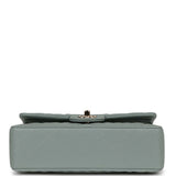 Chanel bag Small Classic Double Flap Bag Light Blue Caviar Light Gold Hardware