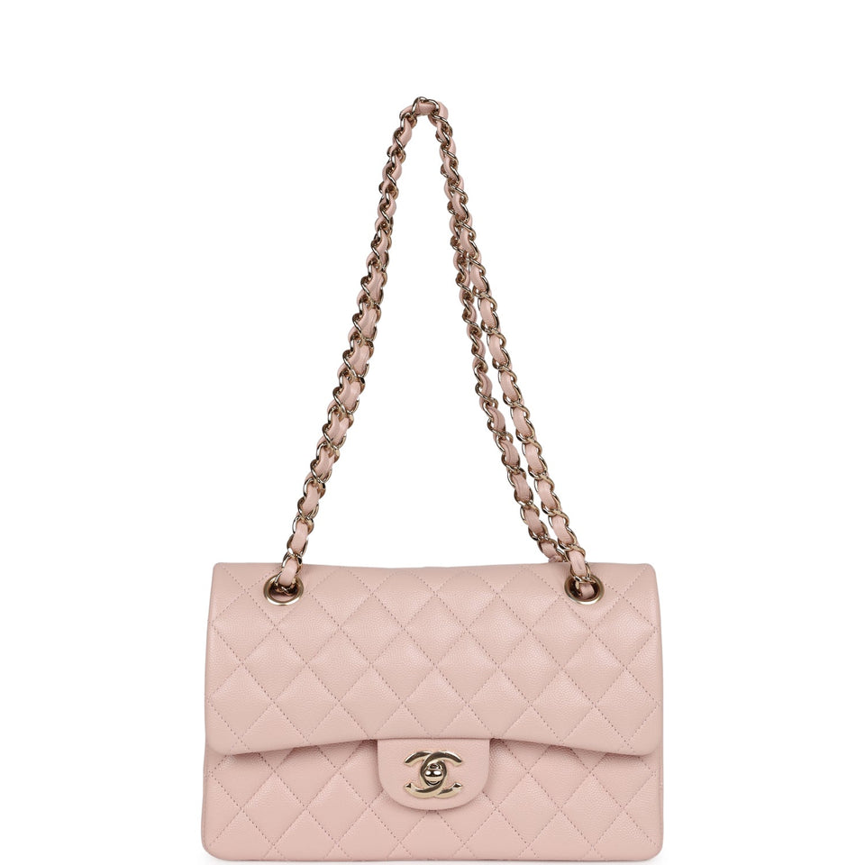Chanel bag Small Classic Double Flap Bag Light Pink Caviar Gold Hardware