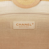 Chanel Small Deauville Shopping Bag Beige Boucle Light Gold Hardware