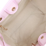 Chanel Small Deauville Shopping Bag Pink Boucle Light Gold Hardware