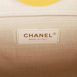 Chanel Small Deauville Shopping Bag Dark Yellow Boucle Light Gold Hardware