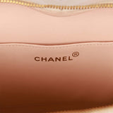 Vintage Chanel Heart Vanity Bag Beige and Black Patent Antique Gold Hardware