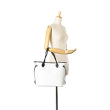 White Louis Vuitton Epi Bicolor Neverfull MM Tote Bag