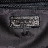 Black Chanel Wild Stitch CC Suede Leather Tote