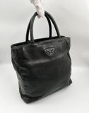 Prada Black Leather Tote