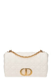 CHRISTIAN DIOR Large Caro Bag Cannage White