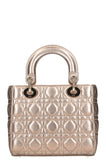CHRISTIAN DIOR Small Lady Dior My ABCDior Bag Gold
