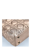 CHRISTIAN DIOR Small Lady Dior My ABCDior Bag Gold